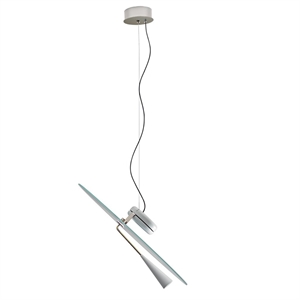Lampadario Stilnovo Bascula Grigio/ Nickel