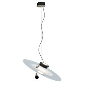 Lampadario Stilnovo Bascula Bianco/ Nickel