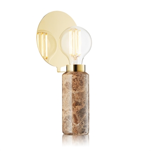Lampada da Tavolo Blindspot Design By Us, Marrone Chiaro/marmo Emperador