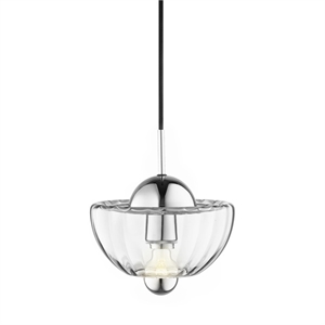 Design By Us Lotus Lampadario Trasparente/ Cromo