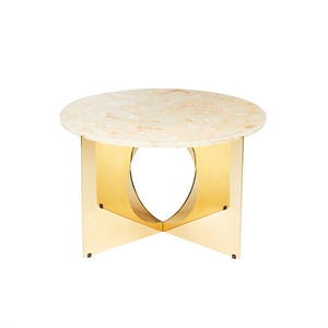 Tavolino Design By Us, Color Oro/crema