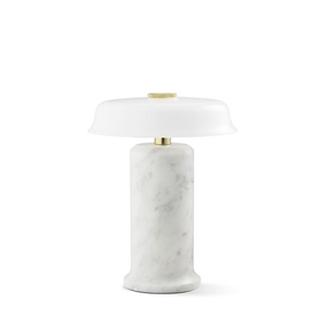 Lampada portatile Design By Us Trip No. 2 in marmo di Carrara/opale lucido