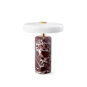 Lampada portatile Trip Design By Us, marmo Borgogna /opale lucido