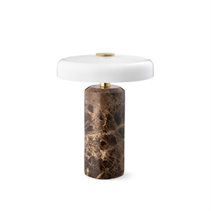 Lampada portatile Trip Design By Us , marmo Emperador scuro/opale lucido
