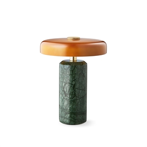 Lampada portatile Design By Us Trip, marmo muschio/ Ambra
