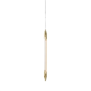 DCWéditions ORG Lampadario Verticale 2000 Ottone/Opale