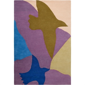 Tappeto Decotique Bird 180x270 cm Blu