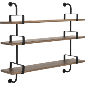 GUBI Démon Scaffale L155 cm 3 Ripiani Noce Americano