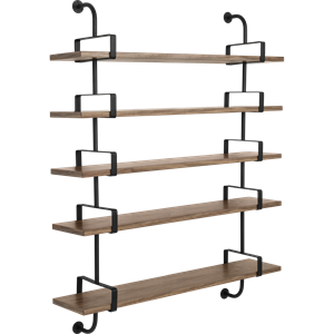 GUBI Démon Scaffale L155 cm 5 Ripiani Noce Americano