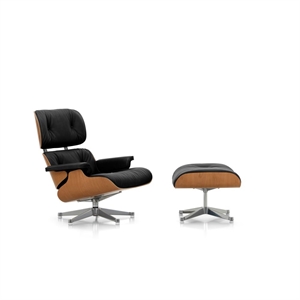 Poltrona Vitra Eames con Ciliegia/66 Nero/ Alluminio