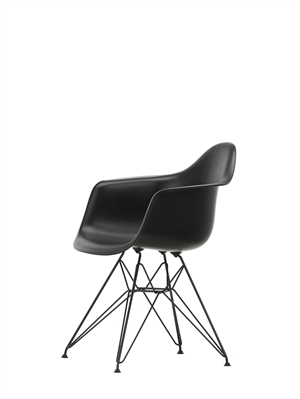 Sedia da Pranzo Vitra Eames Plastic DAR RE Deep Black/ Nero