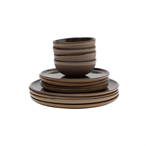 Set Iniziale Serax Surface, Set da 12 Pezzi, Colore Grigio Indaco