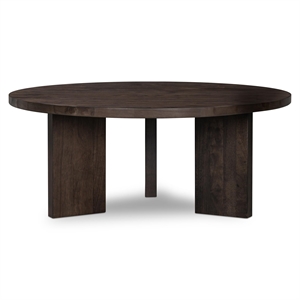 Tavolino Decotique Eden Ø90 Rovere Fumé