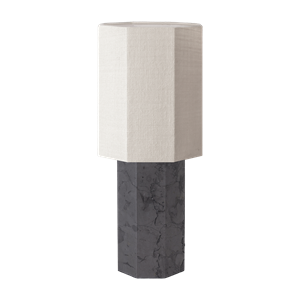 Lampada da Tavolo Louise Roe Eight Over Eight Grande Grigio Marble/Juta White