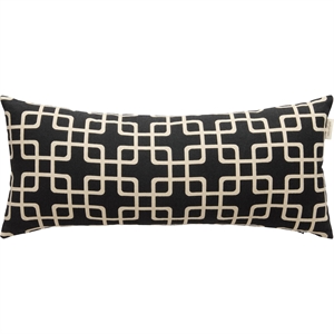 Cuscino Decotique Elegance 30x70 cm Nero/ Bianco