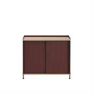 Muuto Enfold Tavolino 100x45 Rovere/Rosso Profondo