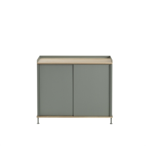 Muuto Enfold credenza alta rovere/ Verde polvere