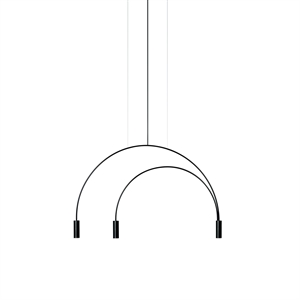 Lampadario Estiluz Volta 3 Lampadario Nero