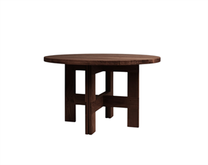 Tavolo da Pranzo Frama Farmhouse Trestle Ø140 Rovere Scuro