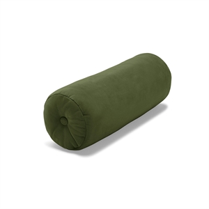 Cuscino Fatboy Recycled Puff Rolster in Velluto/verde Scuro