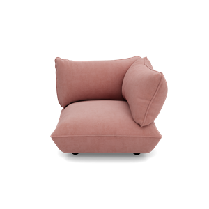 Fatboy Sumo Sedile Angolare Destro in Corda Riciclata Rosa Tenue
