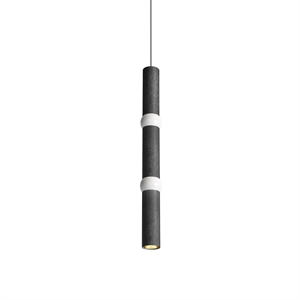 Plafoniera/ Lampadario Grande Oblare Lightbone, Nero