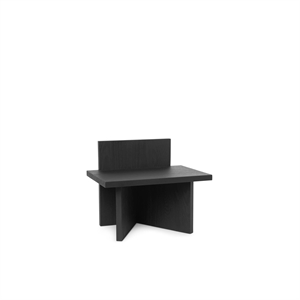 Ferm Living Sgabello Oblique Nero Tinto Nero