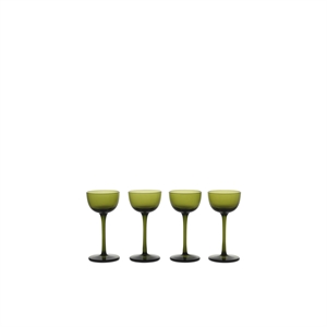 Ferm Living Host Bicchiere da Liquore Set di 4 Muschio