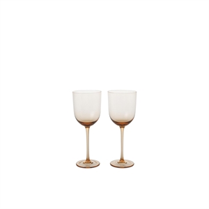 Ferm Living Host Bicchiere da Vino Bianco Set di 2 Blush