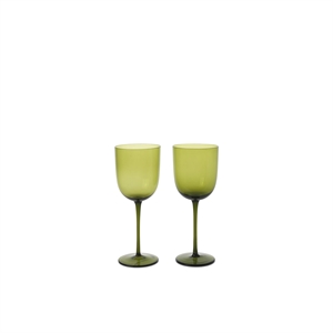 Ferm Living Host Bicchiere da Vino Bianco Set di 2 Muschio