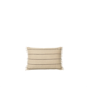 Ferm Living Calm Cuscino Rettangolare 40x60 cm Cammello/ Nero