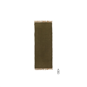 Tappeto Ferm Living Block 200x80 cm Oliva/Naturale