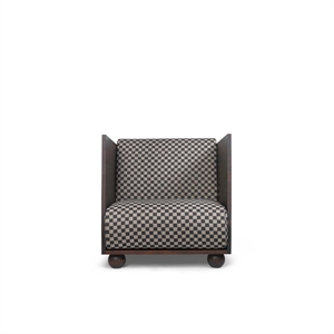 Poltrona Ferm Living Check scuro/Sabbia/ Nero