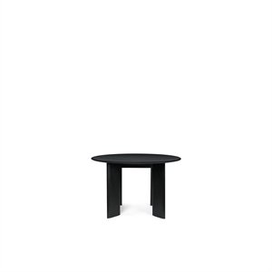 Tavolo da Pranzo Rotondo Bevel Ferm Living Ø117 Nero/ Faggio