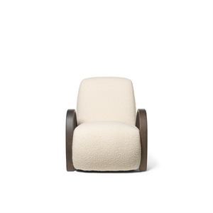 Poltrona Ferm Living Buur Nordic Bouclé Bianco Sporco