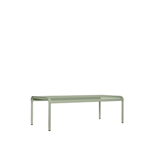 Tavolo da giardino basso Dapple di Ferm Living 114x57 verde tè