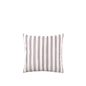 Fodera Per Cuscino in Twill Ferm Living Bianco Sporco/ Nero