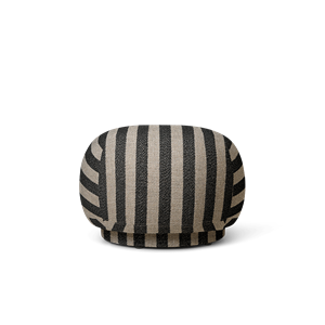 Ferm Living Rico Pouf Louisiana Sabbia/ Nero