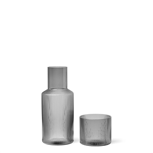 Ferm Living Ripple Decanter Piccolo Set Affumicato