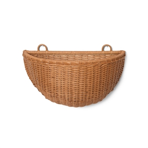 Ferm Living Cesto da Parete in Vimini Rattan 2 Pz.