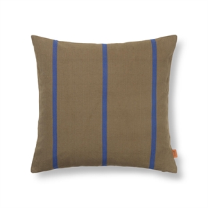 Ferm Living Grand Cushion Oliva/Blu Brillante