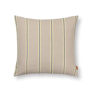 Ferm Living Grand Cushion Ostrica/Limone/Blu Brillante