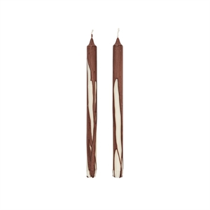 Set di 2 Candele A Goccia Ferm Living Al Cioccolato Fondente