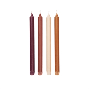 Candele Ferm Living Pure Candles, Confezione da 4 Pezzi.