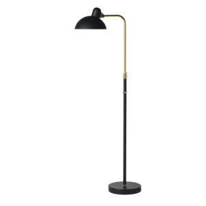 Fritz Hansen KAISER Idell 6580 Lampada da Terra Nero Opaco/Ottone