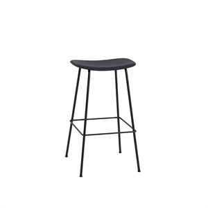 Muuto Sgabello Bar in Fibra con Base in Tubo Nero H76 cm