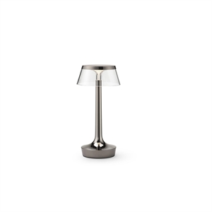 Lampada Portatile Flos Bon Jour Unplugged Nera Cromo Nero
