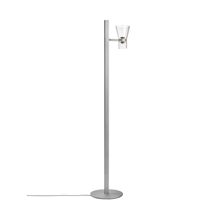 Lampada da Terra A Cono Flos Nocturne F1, Argento.
