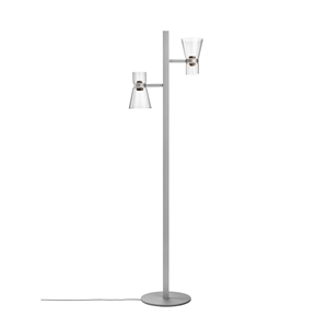 Lampada da Terra A Cono Flos Nocturne F2, Argento.