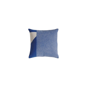 FORMARKIVET Cuscino con Logo Grande 55x55 Beige chiaro/Blu Reale